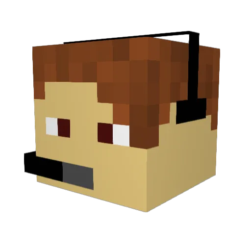 agoody_13 Minecraft avatar head, 3D render