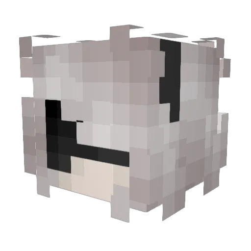 agooral Minecraft avatar head, 3D render