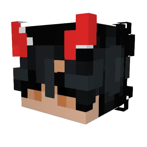 agooto Minecraft avatar head, 3D render