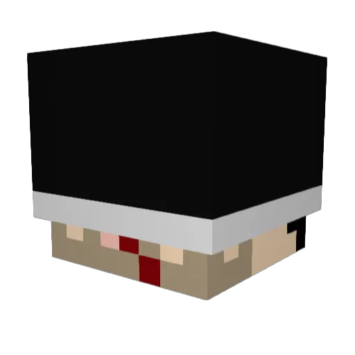 agrestywny Minecraft avatar head, 3D render