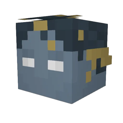 agrievousmistake Minecraft avatar head, 3D render