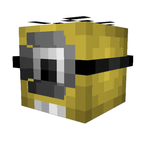 agthecrazy Minecraft avatar head, 3D render