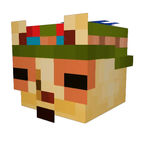 agusk4 Minecraft avatar head, 3D render