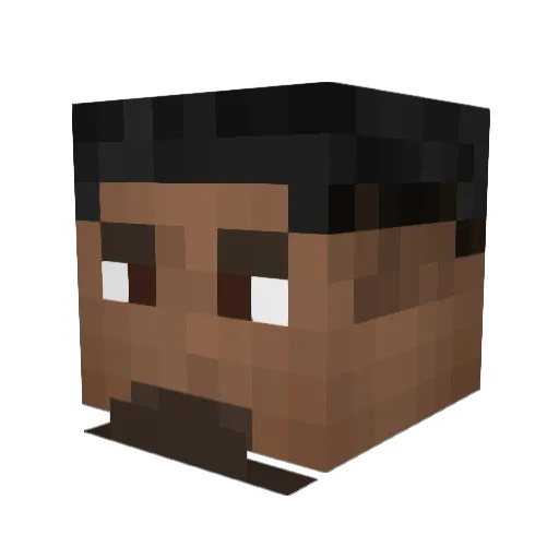 agustin_cuh Minecraft avatar head, 3D render