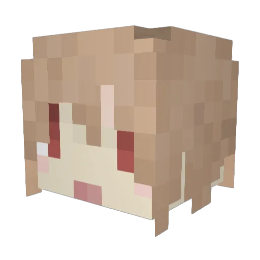 agusu45 Minecraft avatar head, 3D render