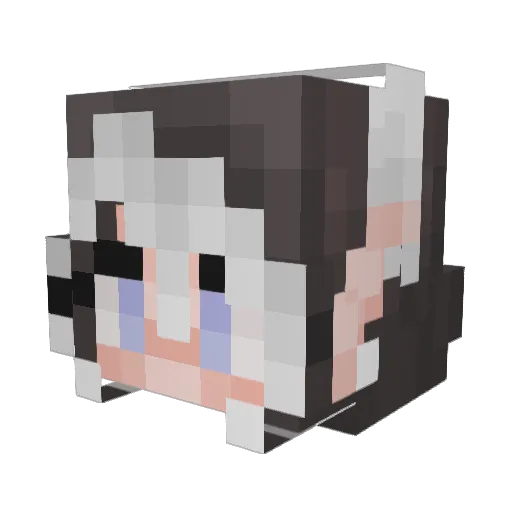 agxz Minecraft avatar head, 3D render
