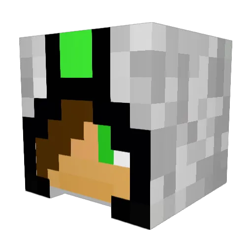 ah0202 Minecraft avatar head, 3D render