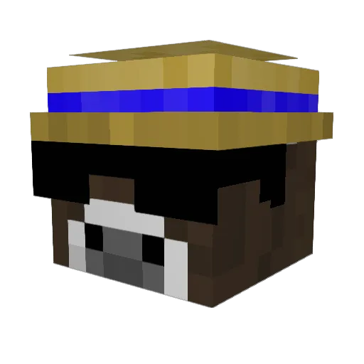 ah416 Minecraft avatar head, 3D render