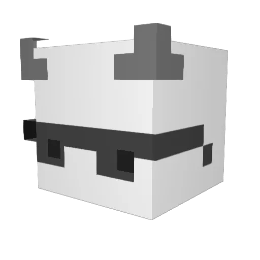 ahTrevor Minecraft avatar head, 3D render