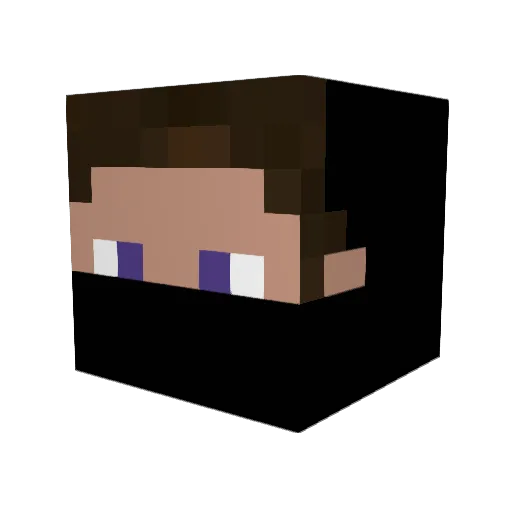 ah_7hsi Minecraft avatar head, 3D render