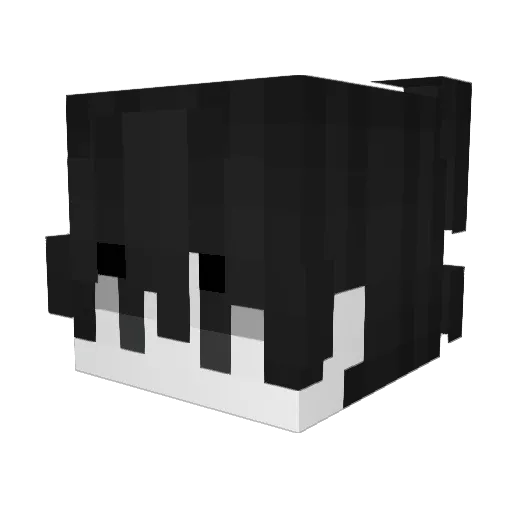 aharem Minecraft avatar head, 3D render