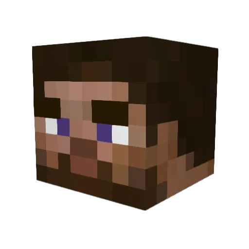 ahastings Minecraft avatar head, 3D render