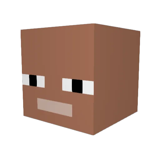 ahav4ik Minecraft avatar head, 3D render