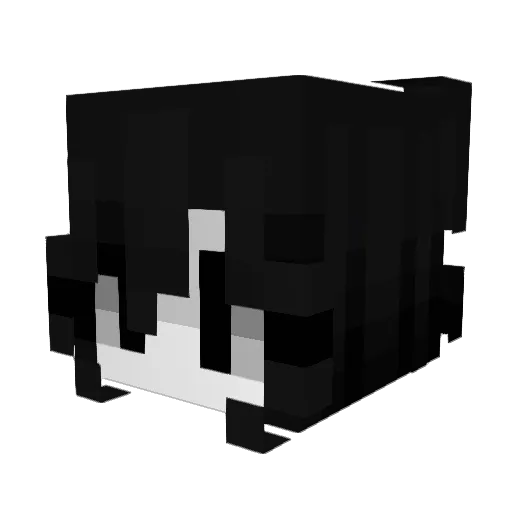 ahcloe Minecraft avatar head, 3D render