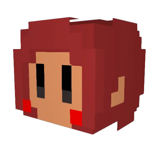ahd287 Minecraft avatar head, 3D render