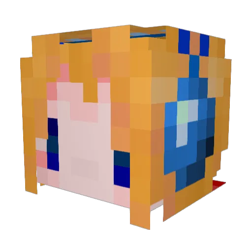 ahd_mots Minecraft avatar head, 3D render