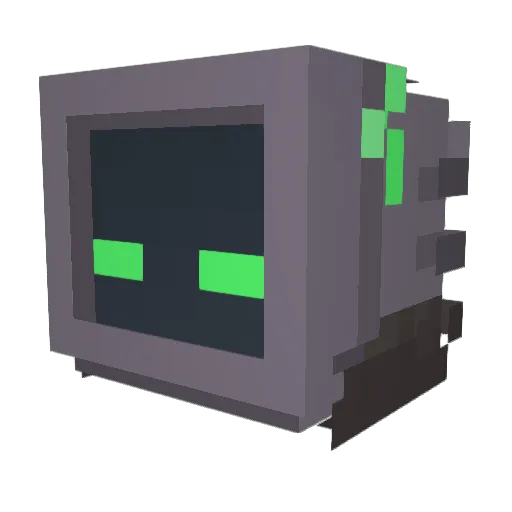 ahdnl Minecraft avatar head, 3D render