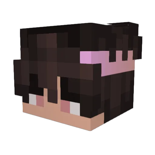 aheadd_ Minecraft avatar head, 3D render