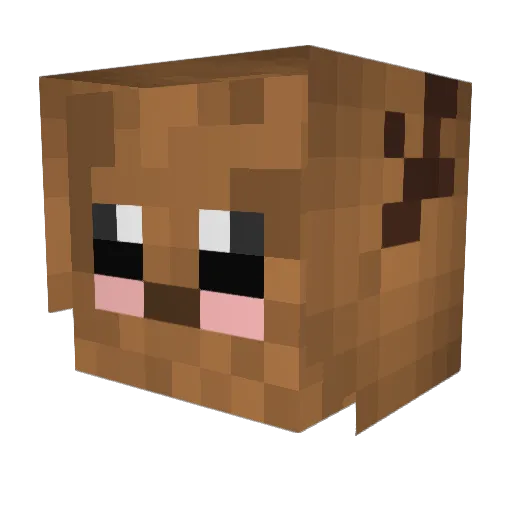 aheavenj Minecraft avatar head, 3D render