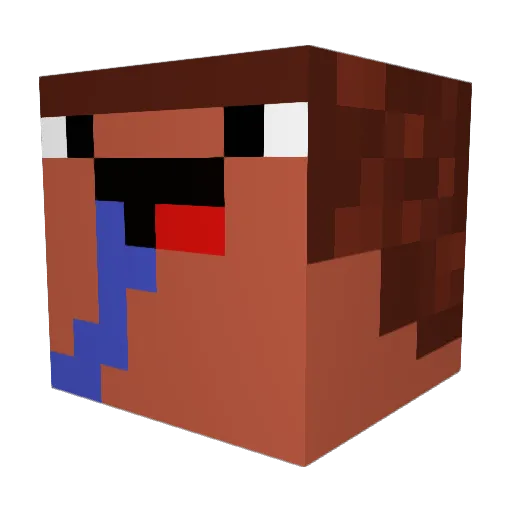 ahetpoo Minecraft avatar head, 3D render