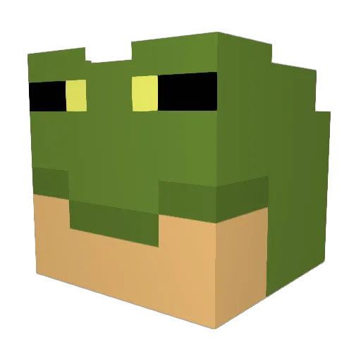 ahh_username Minecraft avatar head, 3D render