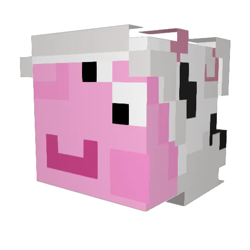 ahluvu Minecraft avatar head, 3D render