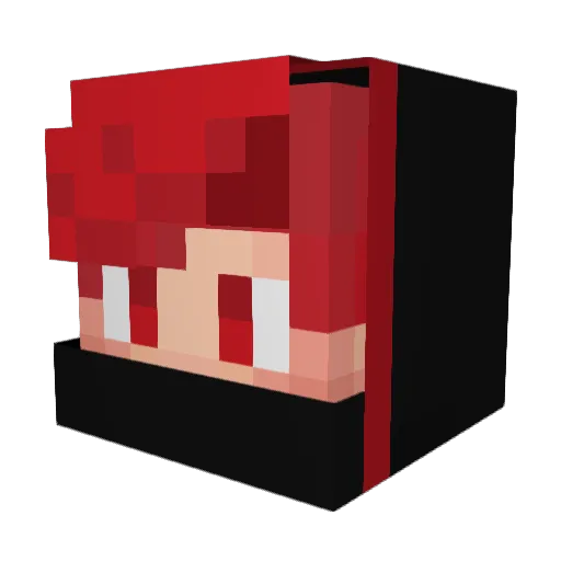 ahmadalamood Minecraft avatar head, 3D render