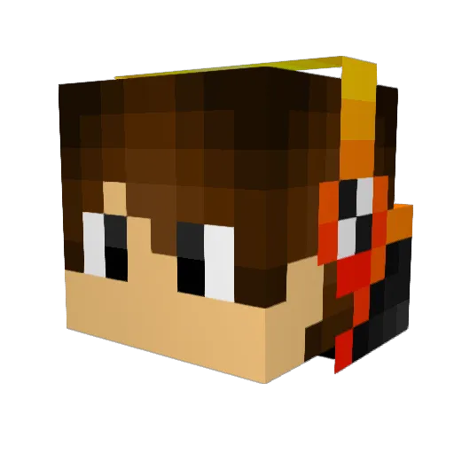 ahmadfalyouna Minecraft avatar head, 3D render