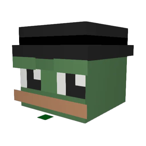 ahmadpro22 Minecraft avatar head, 3D render