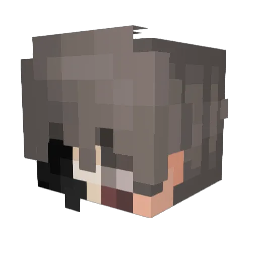 ahme0827 Minecraft avatar head, 3D render