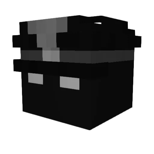 ahms Minecraft avatar head, 3D render