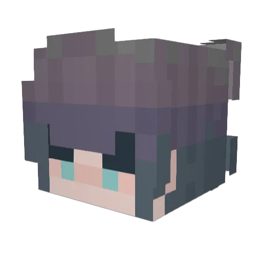 aho_da Minecraft avatar head, 3D render