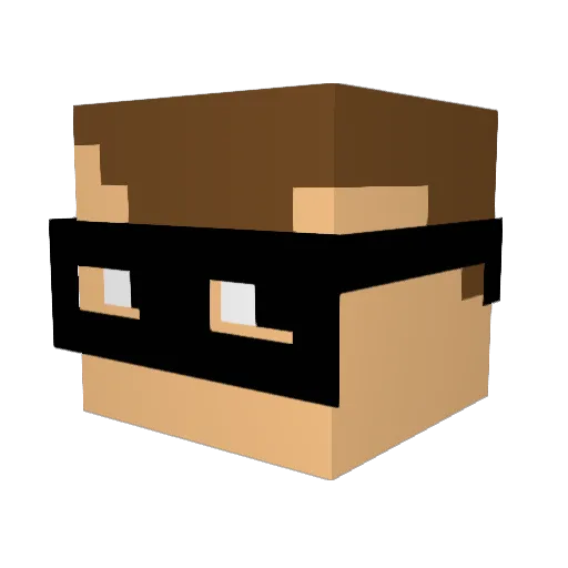 aholtz Minecraft avatar head, 3D render
