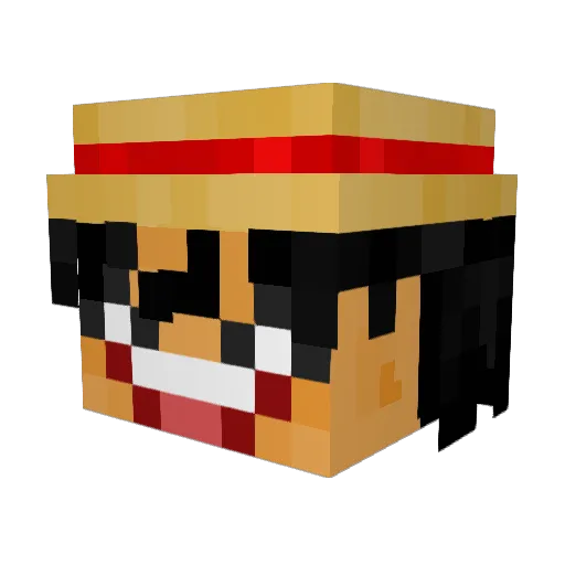ahopes Minecraft avatar head, 3D render