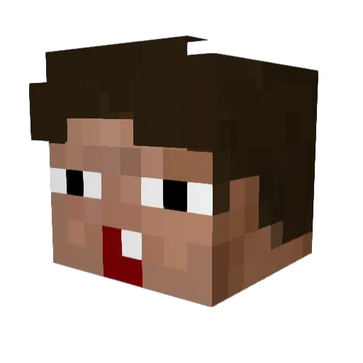 ahopi Minecraft avatar head, 3D render