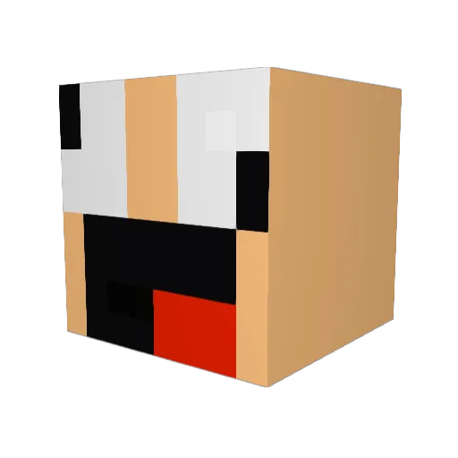 ahov123 Minecraft avatar head, 3D render