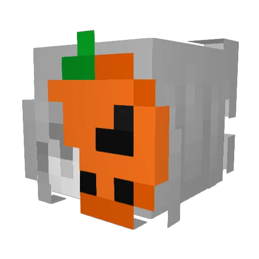 ahozaru Minecraft avatar head, 3D render