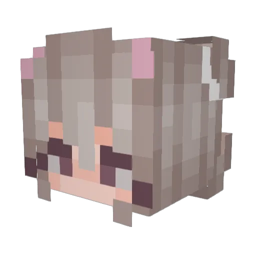 ahrena Minecraft avatar head, 3D render