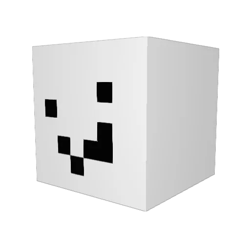 ahrorus Minecraft avatar head, 3D render
