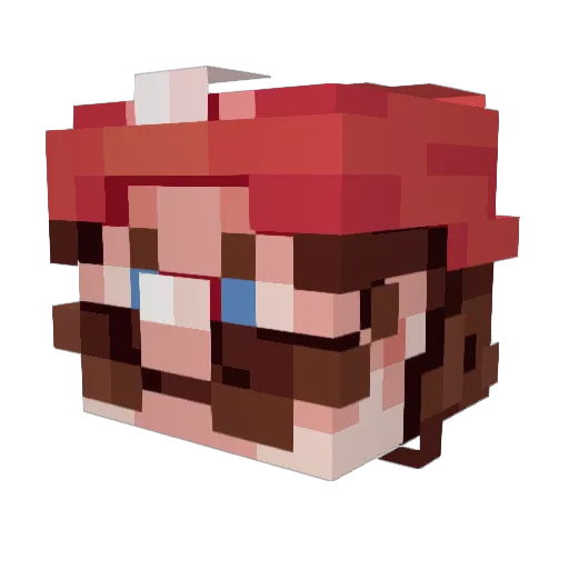 ahsan187 Minecraft avatar head, 3D render