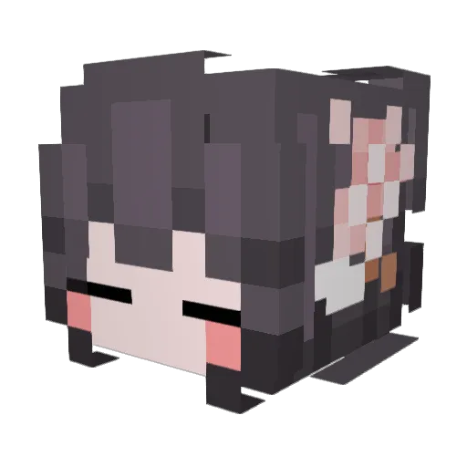 ahsi123 Minecraft avatar head, 3D render