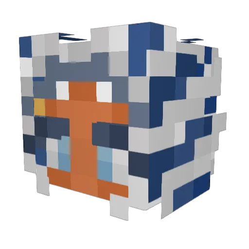ahsokatano98 Minecraft avatar head, 3D render