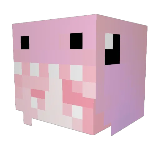 ahstil Minecraft avatar head, 3D render