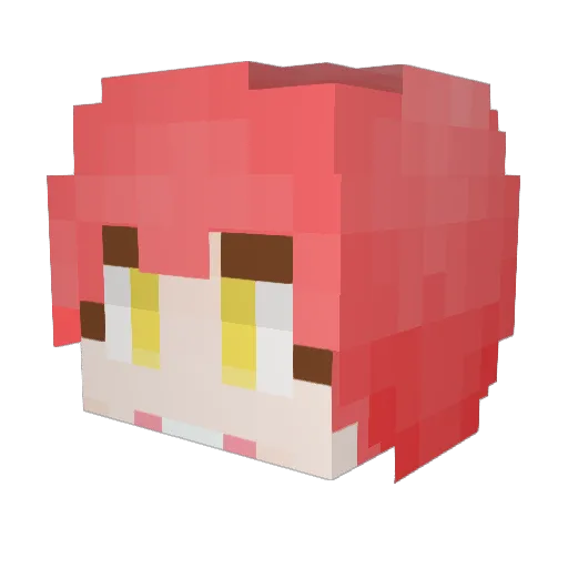 ahyul Minecraft avatar head, 3D render