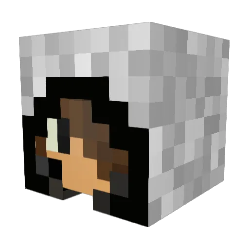 ahz4g Minecraft avatar head, 3D render