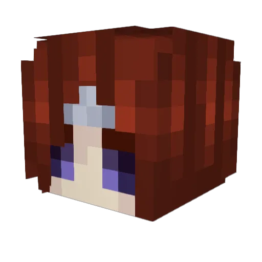ai7m Minecraft avatar head, 3D render