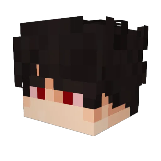 aiPedro Minecraft avatar head, 3D render