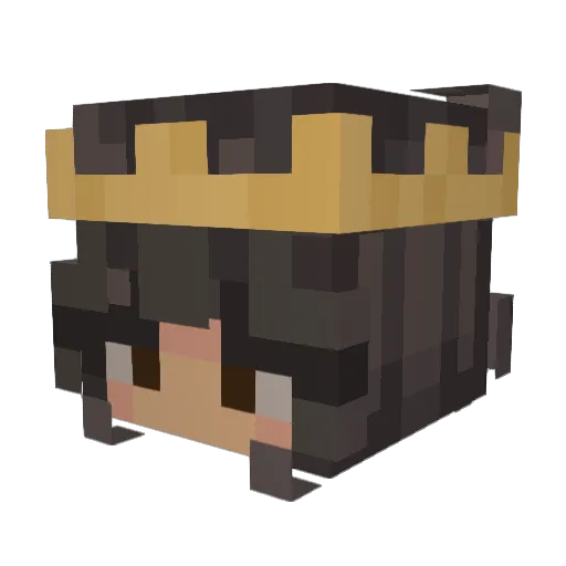 ai_jasmiina Minecraft avatar head, 3D render