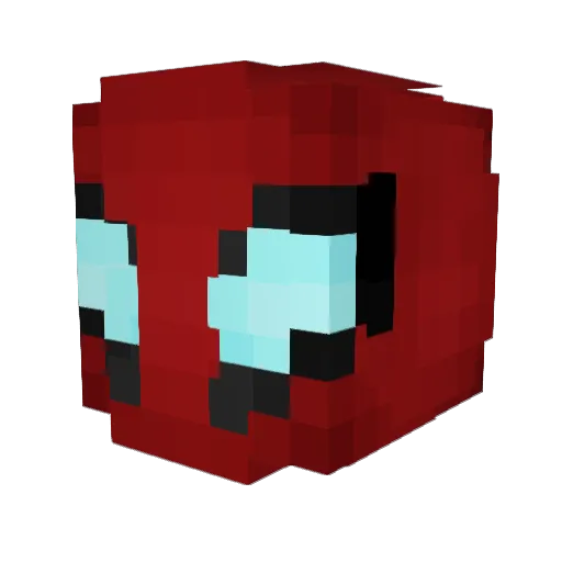 aiacdias Minecraft avatar head, 3D render