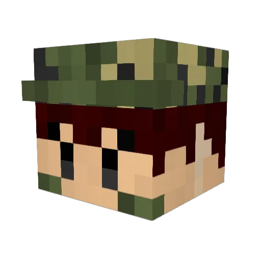 aiai182 Minecraft avatar head, 3D render